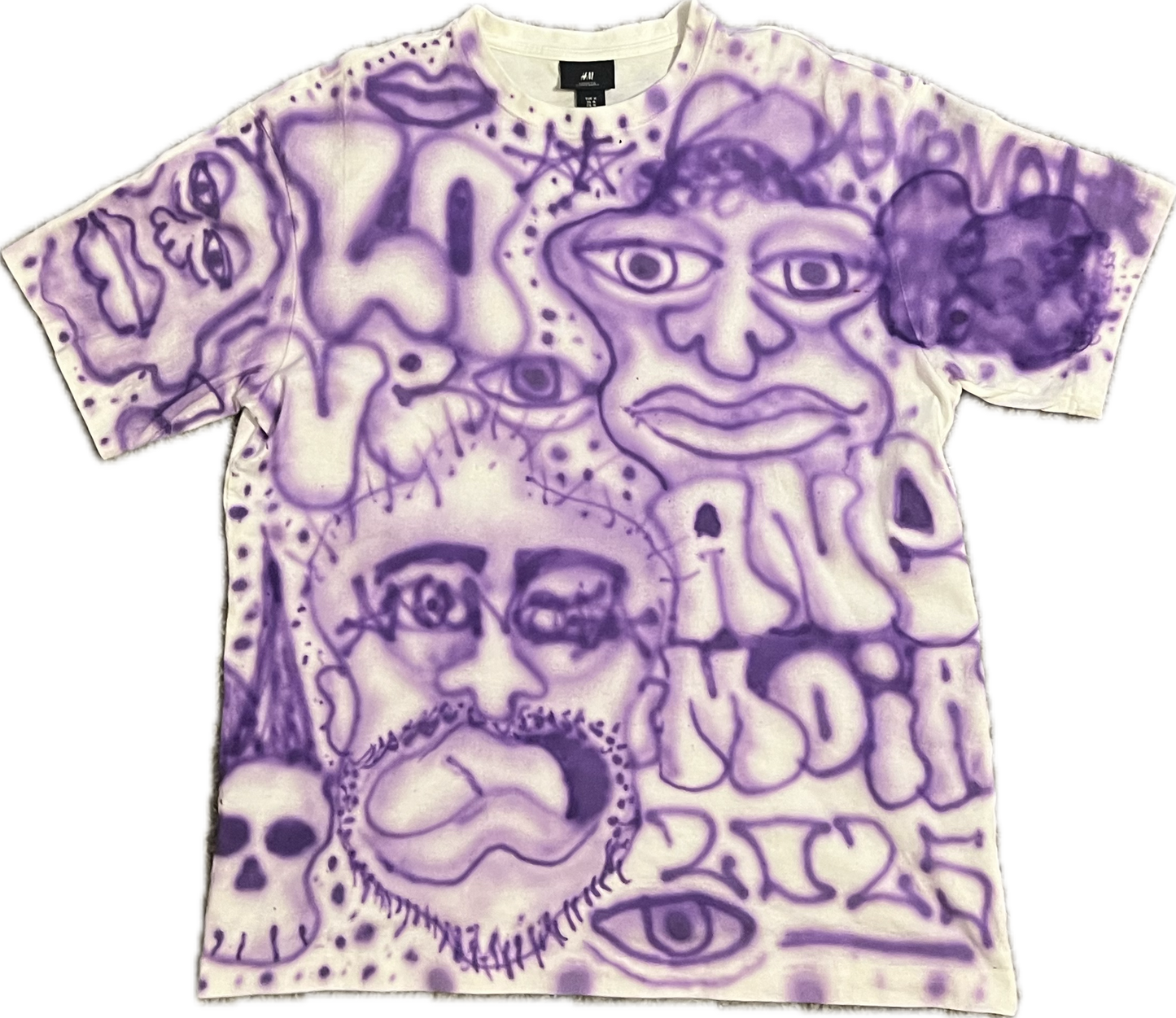 "FACES"-ANEMOIA PURPLE TEE