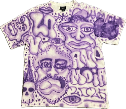 "FACES"-ANEMOIA PURPLE TEE